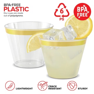 Foto 3 | Foto 3 | Vasos De Plástico Desechables Stock Your Home 270 Ml (paquete De 100) - Venta Internacional.