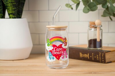 Foto 5 | Foto 5 | Vaso Con Tarro De Vidrio Silver Buffalo Care Bears 16 Oz Paquete De 2 - Venta Internacional.