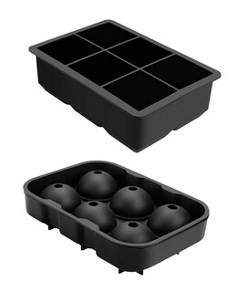 Foto 1 | Foto 1 | Molde Para Hielo Esferas Y Cubos Grandes 2 Piezas Negro
