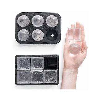 Foto 3 | Foto 3 | Molde Para Hielo Esferas Y Cubos Grandes 2 Piezas Negro