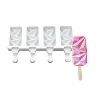 Foto 1 | Foto 1 | Molde Para Paleta Ecomlab Diamantado Color Blanco De Silicona Reutilizable