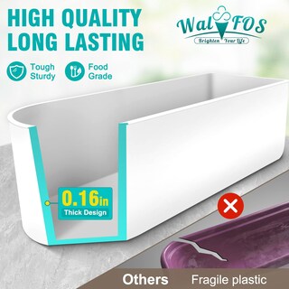 Foto 2 | Foto 2 | Recipientes para Helados Walfos 1.5 L Reutilizables con Tapas de Silicona 2 Unidades - Venta Internacional