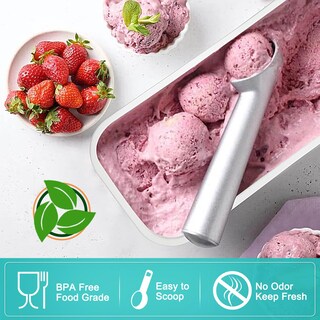 Foto 5 | Foto 5 | Recipientes para Helados Walfos 1.5 L Reutilizables con Tapas de Silicona 2 Unidades - Venta Internacional