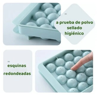 Foto 3 | Foto 3 | Xtellar Set De 4 Moldes 3d Para Hielo Forma Esférica Material Libre De Bpa