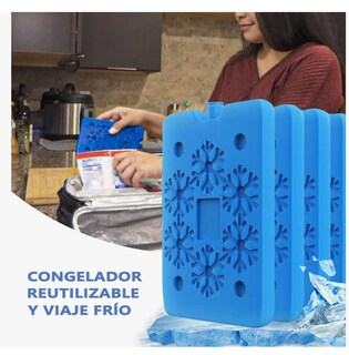 Foto 4 | Foto 4 | Paquete De 4 Hielos Reutilizables Bolsa De Hielo Delgada