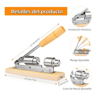 Foto 2 | Foto 2 | Cascanueces Mecánico Para Abrir Todas Nueces Acero Inoxidable Ajustable Eo Safe Importsesi-20353