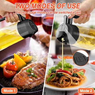 Foto 2 | Foto 2 | Dispensador De Aceite Y Pulverizador De 470 Ml Para Cocinar En La Cocina, Color Amarillo - Venta Internacional.