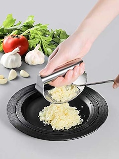 Foto 5 | Foto 5 | Trituradora Basculante De Acero Inoxidable Garlic Press Con Cepillo De Limpieza - Venta Internacional.