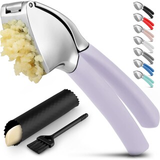 Foto 1 | Foto 1 | Exprimidor De Ajo Zulay Comfort Grip Con Pelador Y Cepillo, Color Lavanda - Venta Internacional.