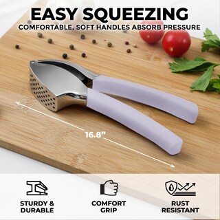 Foto 2 | Foto 2 | Exprimidor De Ajo Zulay Comfort Grip Con Pelador Y Cepillo, Color Lavanda - Venta Internacional.