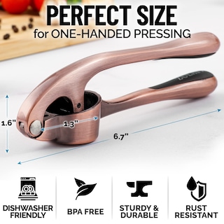 Foto 4 | Foto 4 | Set Prensador De Ajos Zulay Kitchen Premium, Resistente A La Corrosión, Cobre - Venta Internacional.