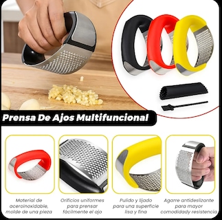 Foto 3 | Foto 3 | Xtellar Triturador De Ajo Premium Con Juego De Pelador Y Aplastador Set De 5 Piezas