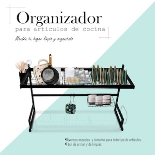 Foto 3 | Foto 3 | Escurridor Y Organizador Para Trastes Andromeda Inc color Negro