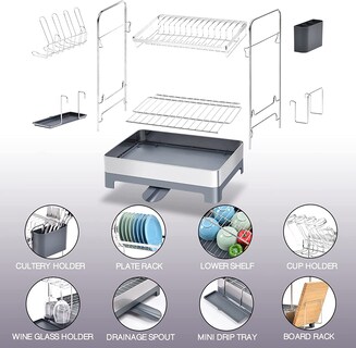 Foto 4 | Foto 4 | Escurridor Reimart Wk31 de Acero Inoxidable 2 Niveles