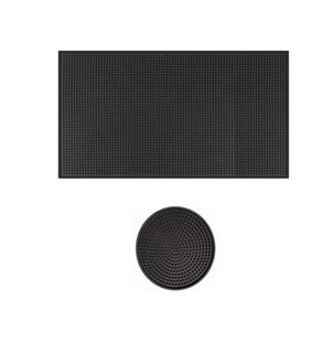 Foto 1 | Foto 1 | Kit 2pzs Tapete Para Bar Barra Escurridor Barman 45*30cm Negro