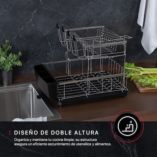 Foto 2 | Foto 2 | Escurridor De Trastes Cookify Acero Inoxidable 2 Niveles