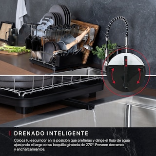 Foto 5 | Foto 5 | Escurridor De Trastes Cookify Acero Inoxidable 2 Niveles