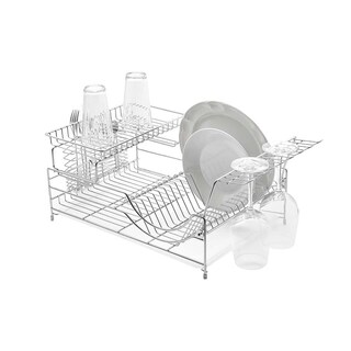 Foto 1 | Foto 1 | Escurridor De Platos De Acero Cromado, Extra Grande 60 X 40 Cm