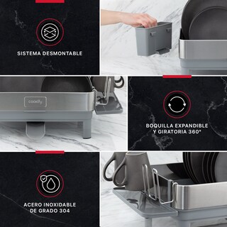 Foto 4 | Foto 4 | Escurridor De Trastes Cookify Acero Inoxidable