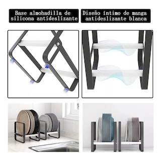 Foto 4 | Foto 4 | Escurreplatos Multiusos de Cocina Eo Safe Imports Esi-20617 Negro 3 Piezas