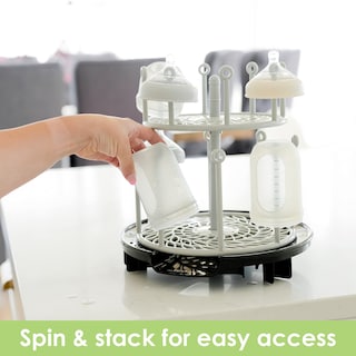 Foto 3 | Foto 3 | Estante Para Secar Botellas The First Years Spin Stack De 2 Niveles Negro - Venta Internacional.