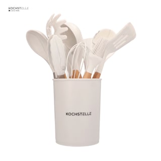 Foto 2 | Foto 2 | KOCHSTELLE Juego de Utensilios de Cocina Color Blanco, Silicón con Madera 13 piezas