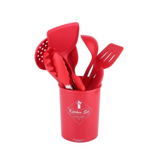 Foto 1 | Foto 1 | Juego Utensilios de Cocina Shop Mall color Rojo de Silicona con 12 Piezas