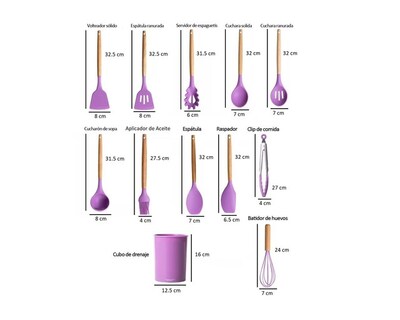 Foto 3 | Foto 3 | Utensilios de Cocina Frutivegie Silicón Ll12 color Púrpura