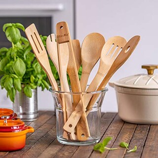 Foto 4 | Foto 4 | Venta Internacional - Set De Utensilios De Cocina Blauke De Madera De Bambú, 7 Piezas