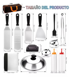 Foto 2 | Foto 2 | Utensilios de Cocina Belug Plateados 14 Piezas