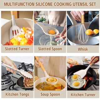 Foto 3 | Foto 3 | Juego De Utensilios De Cocina Umite Chef, 33 Piezas, Silicona - Venta Internacional.
