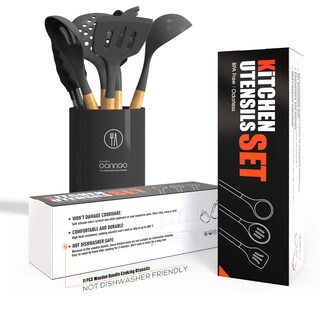 Foto 5 | Foto 5 | Juego De Utensilios De Cocina Oannao, 14 Piezas, Silicona Resistente Al Calor - Venta Internacional.