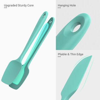 Foto 6 | Foto 6 | Juego De Espátulas De Silicona U-taste 600 °c, Resistentes Al Calor, Verde Azulado Y Aguamarina - Venta Internacional.