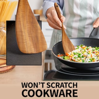 Foto 4 | Foto 4 | Juego De Cucharas De Madera Zulay Kitchen, Madera De Teca, 6 Piezas - Venta Internacional.