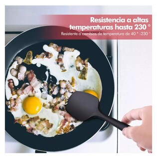 Foto 4 | Foto 4 | Utensilios Silicona para Cocina 6 Piezas Negro