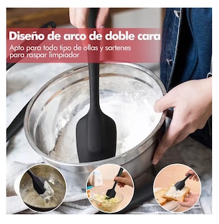 Foto 5 | Foto 5 | Utensilios Silicona para Cocina 6 Piezas Negro