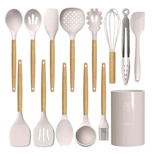 Foto 1 | Foto 1 | Set De Utensilios Para Cocina Utensilios De Silicon Cocina 14 Psz Beige