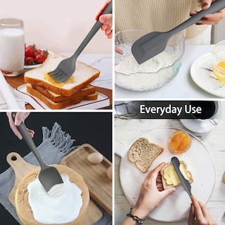 Foto 7 | Foto 7 | Juego De Utensilios De Cocina Lianyu De 15 Piezas Con Soporte De Silicona Gris - Venta Internacional.