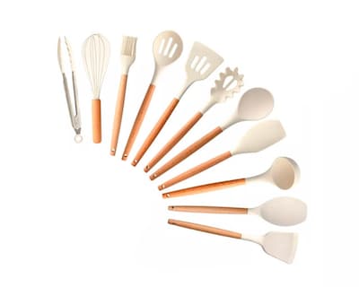 Foto 1 | Foto 1 | Utensilios Silicona 12 Set Cocina Espatulas Beige