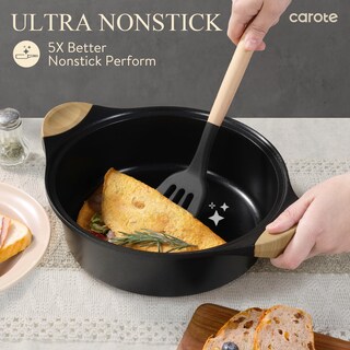 Foto 3 | Foto 3 | Juego De Utensilios De Cocina Carote, 7 Piezas, Antiadherentes, De Inducción, Color Negro - Venta Internacional.