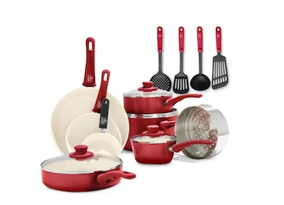 Foto 1 | Foto 1 | Juego De Utensilios De Cocina Greenlife Soft Grip, 16 Piezas, Cerámica No Tóxica - Venta Internacional.