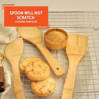 Foto 4 | Foto 4 | Juego De Cucharas Para Utensilios De Cocina Imusa Usa, 3 Piezas, Bambú - Venta Internacional.