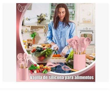 Foto 4 | Foto 4 | Utensilios Silicona De Cocina Espatulas Brochas Teker 12 Set Xtellar