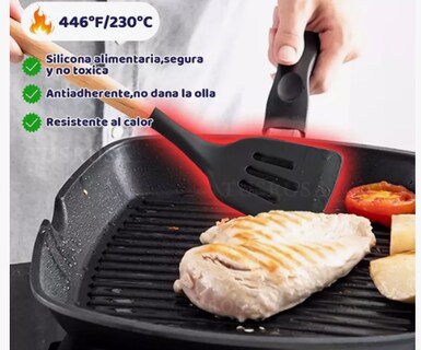 Foto 2 | Foto 2 | Juego De Utensilios Cocina De Silicona & Cuchillos 19 Piezasxtellar Modelo Negro