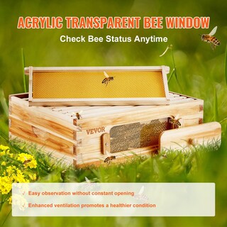 Foto 3 | Foto 3 | Caja Para Colmenas Beehive Vevor, Tamaño Mediano, Tamaño Super Bee, De 10 Marcos, Con Ventanas - Venta Internacional.