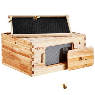 Foto 1 | Foto 1 | Caja De Cría Beehive Vevor Langstroth De 10 Marcos De Profundidad Con Ventanas - Venta Internacional.