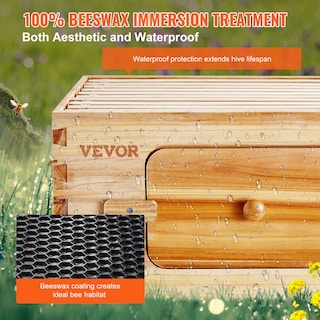 Foto 4 | Foto 4 | Caja De Cría Beehive Vevor Langstroth De 10 Marcos De Profundidad Con Ventanas - Venta Internacional.
