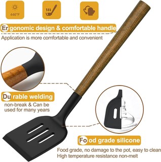 Foto 7 | Foto 7 | Juego De Utensilios De Cocina Umite Chef De 8 Piezas Con Asas De Acacia - Venta Internacional.