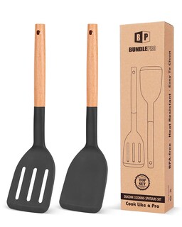 Foto 1 | Foto 1 | Espátula De Cocina Bundlepro De Silicona Resistente Al Calor, Juego De 2 - Venta Internacional.