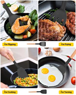 Foto 3 | Foto 3 | Espátula De Cocina Bundlepro De Silicona Resistente Al Calor, Juego De 2 - Venta Internacional.
